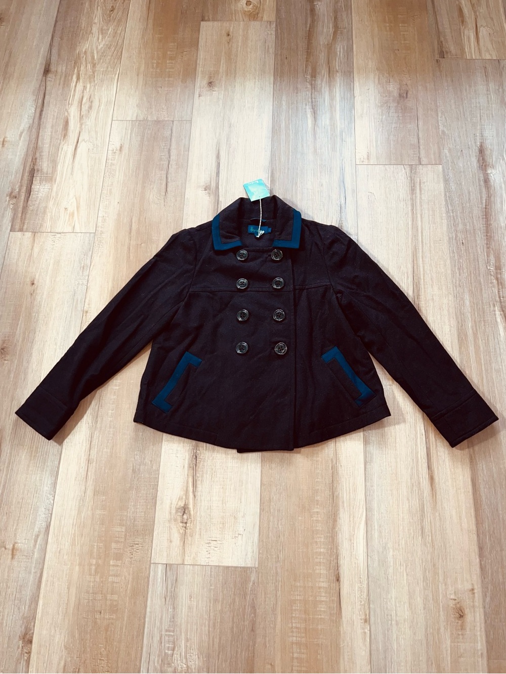 NWOT Boden Women’s Double Breasted Wool Short Pea Coat Size 10